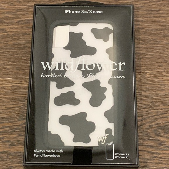 Wildflower moo moo cow iPhone X/XS case - Picture 2 of 6